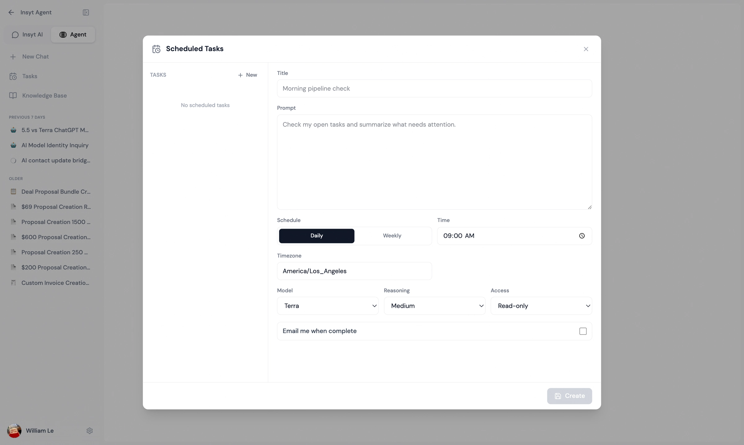 Sytmap Scheduled Tasks editor with recurring task settings